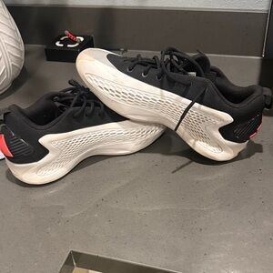 adidas Black and White Athletic Shoes